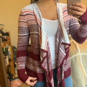 Multicolor cardigan open front